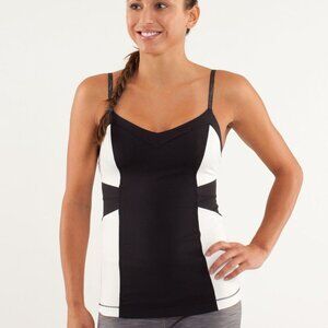 Lululemon Elongate Tank Black / Polar Cream / Black